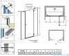 Radaway Torrenta DWJS drzwi wnękowe 180 prawe przejrzyste 1320812-01-01R/1320470-01-01